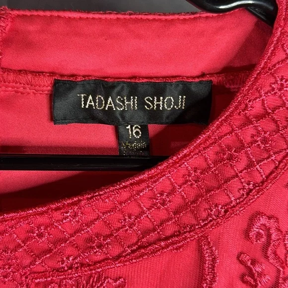 Tadashi Shoji Elegant coral Dress size 16 - Picture 6 of 8